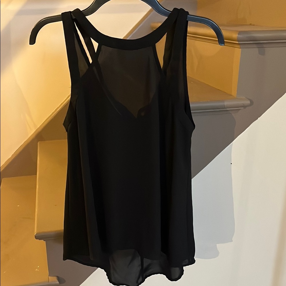 Women's Black Sleeveless Top